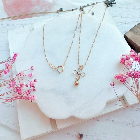 Flower Charm Necklace | Handmade in BC - Picture 1 of 4